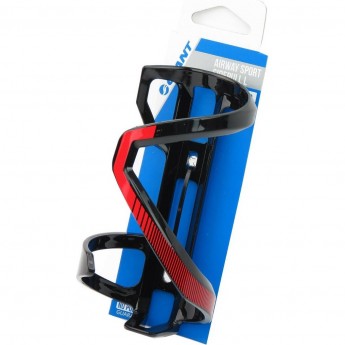 Флягодержатель для рамы AIRWAY SPORT с боковой вставкой фляги слева черный/глянцевый красный Флягодержатель для рамы AIRWAY SPORT с боковой вставкой фляги слева черный/глянцевый красный